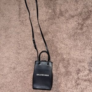 Balenciaga Shopping Phone Bag
